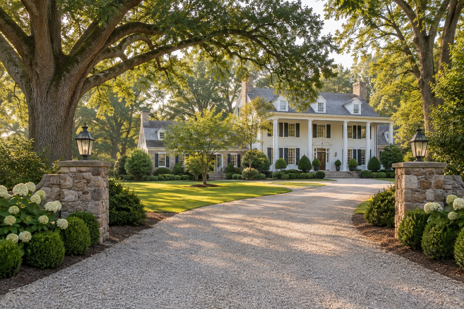 A Virginia country estate home, illustrative
